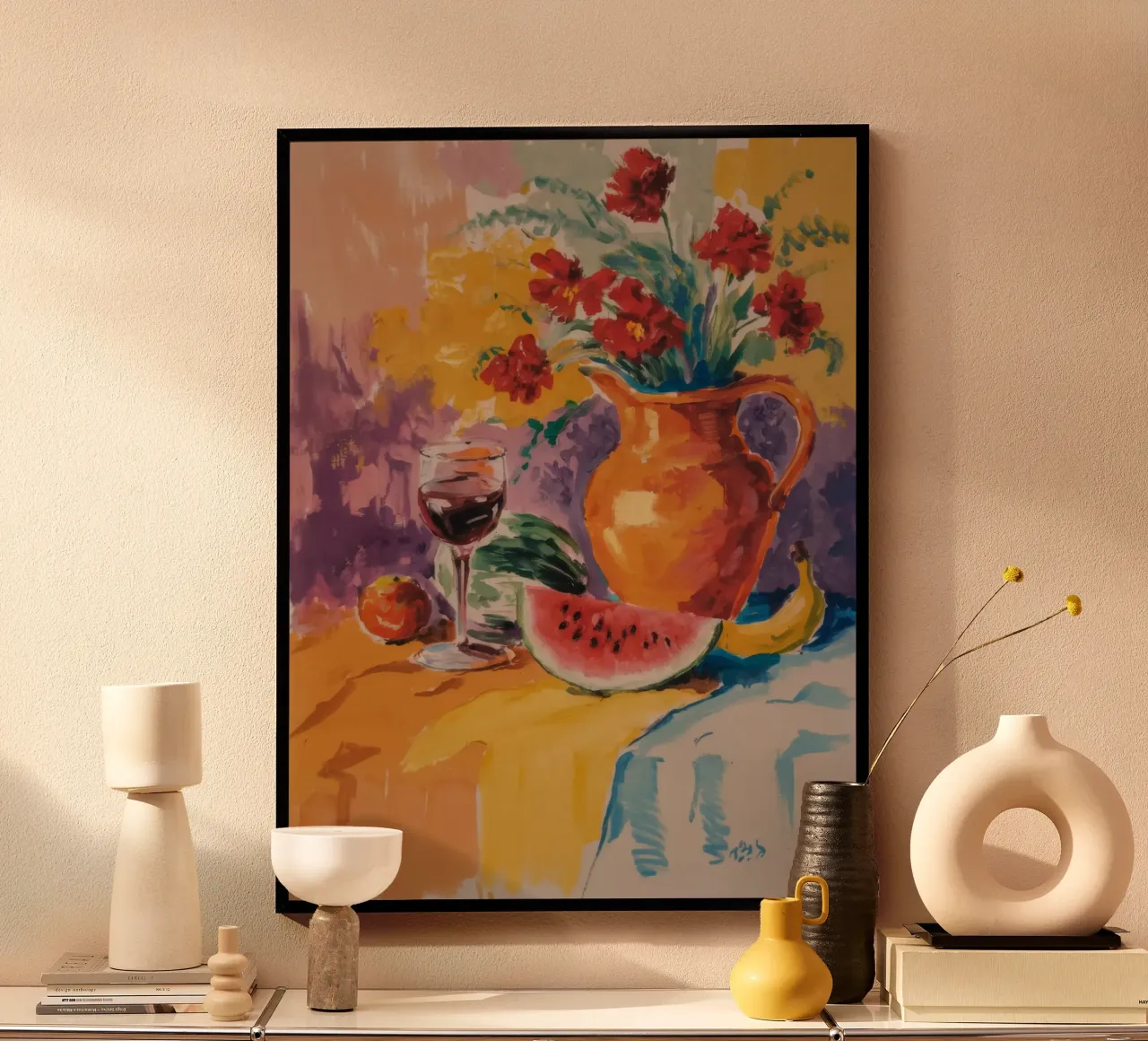 Cremisi floreale poster da Radiance Landscape