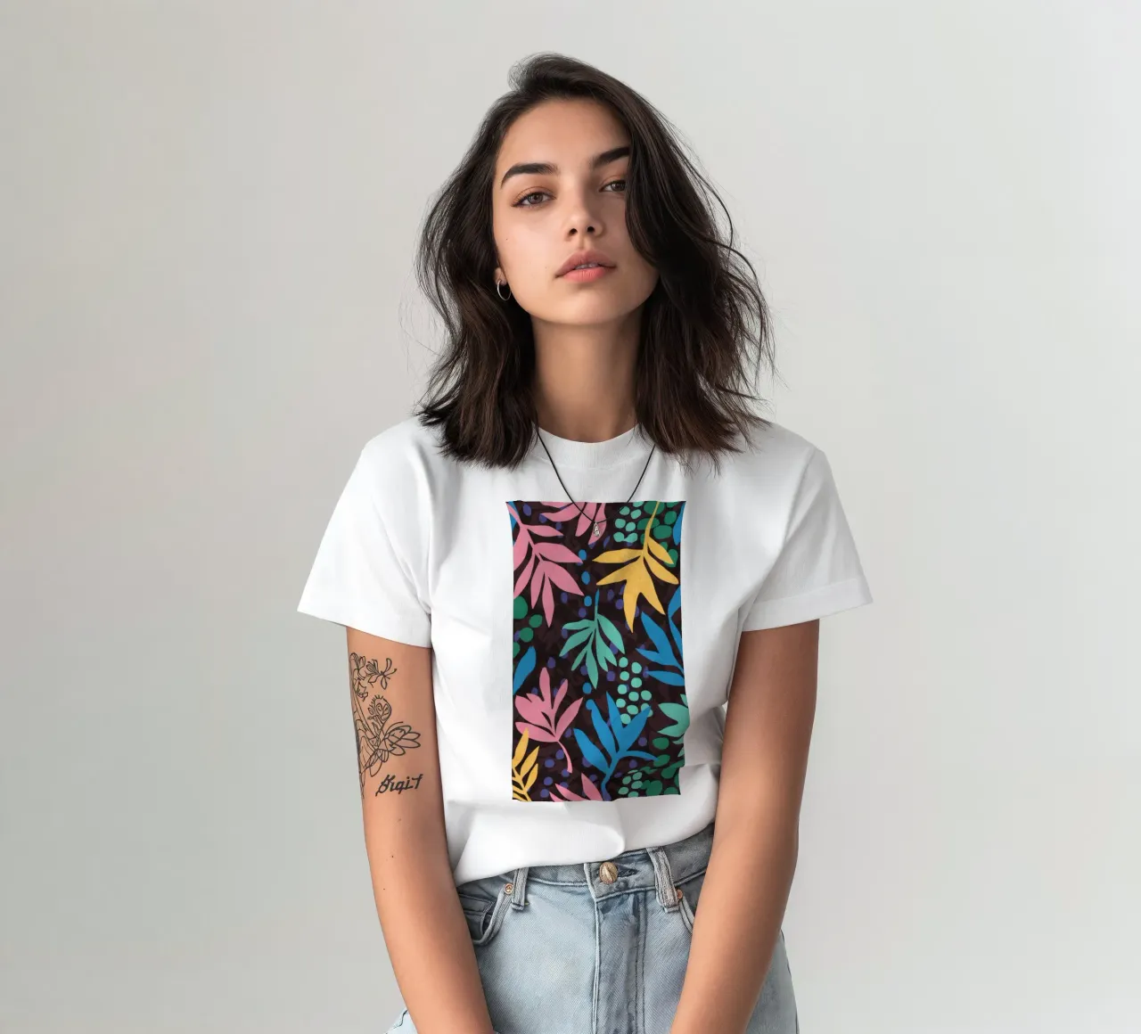 Retro Leaf Cadence t-shirt by Grande Serene