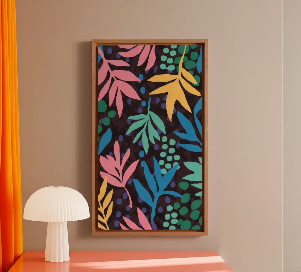 Retro Leaf Cadence canvas by Grande Serene