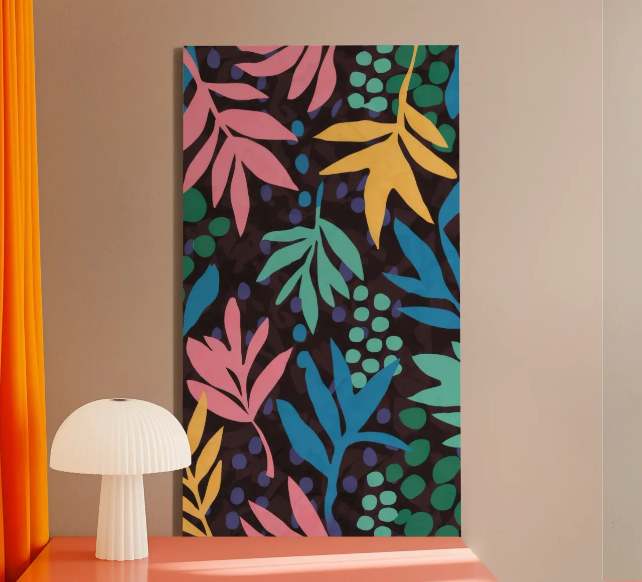 Retro Leaf Cadence canvas by Grande Serene