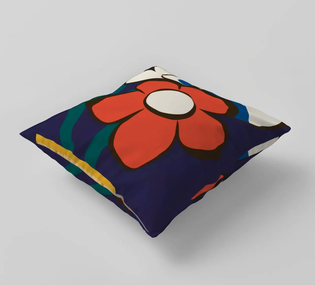 Forma floreale decostruita cuscino da Moonlite Desire