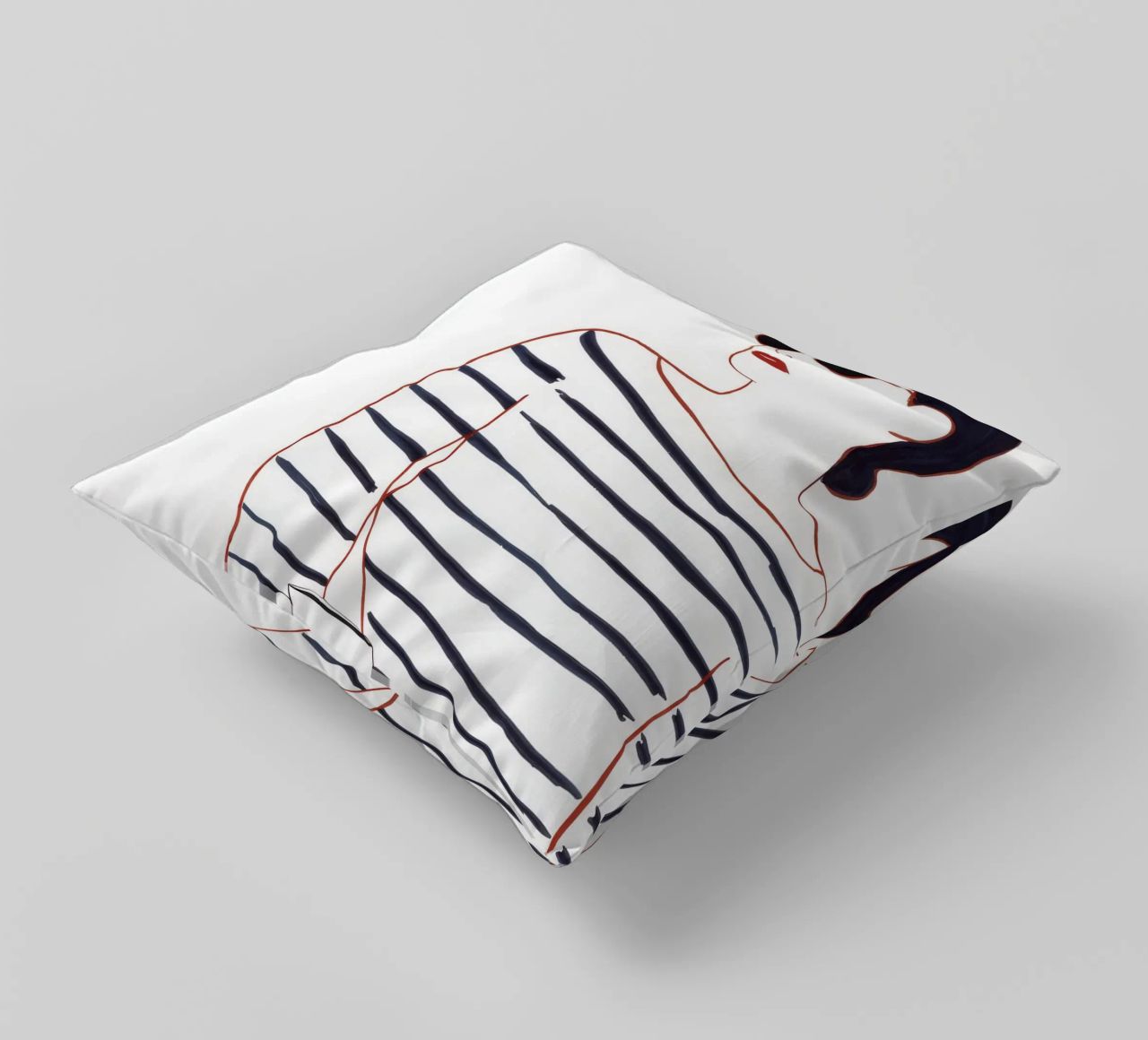 Camicia a righe Caffè cuscino da Lumie Layers