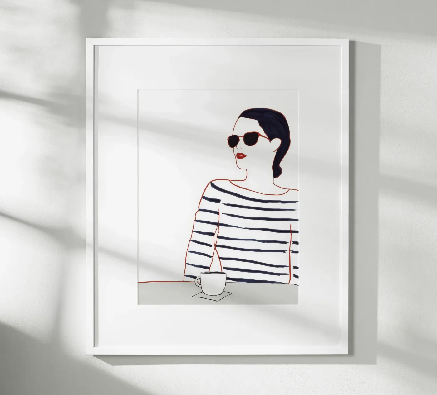 Camicia a righe Caffè poster da Lumie Layers