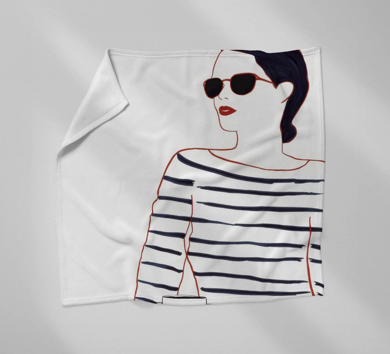 Camicia a righe Caffè coperta in pile da Lumie Layers