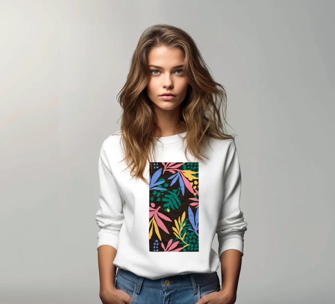 Eleganza Tropic Noir felpa da Grande Serene
