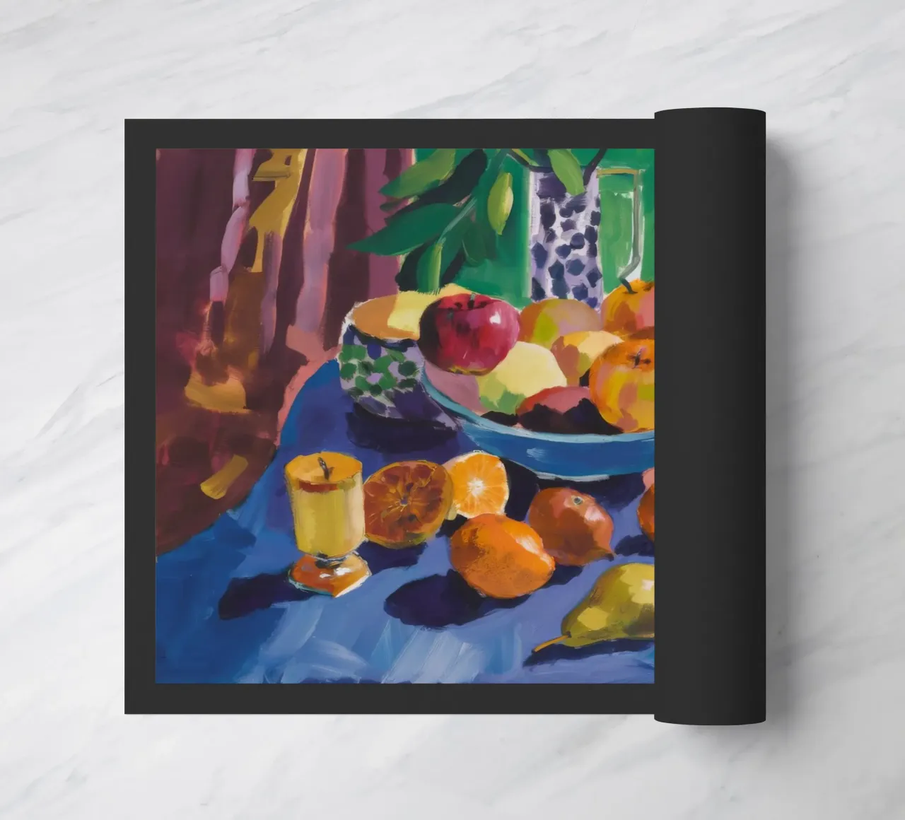 Azure Fruit Abundance doormat by Radiance Landscape