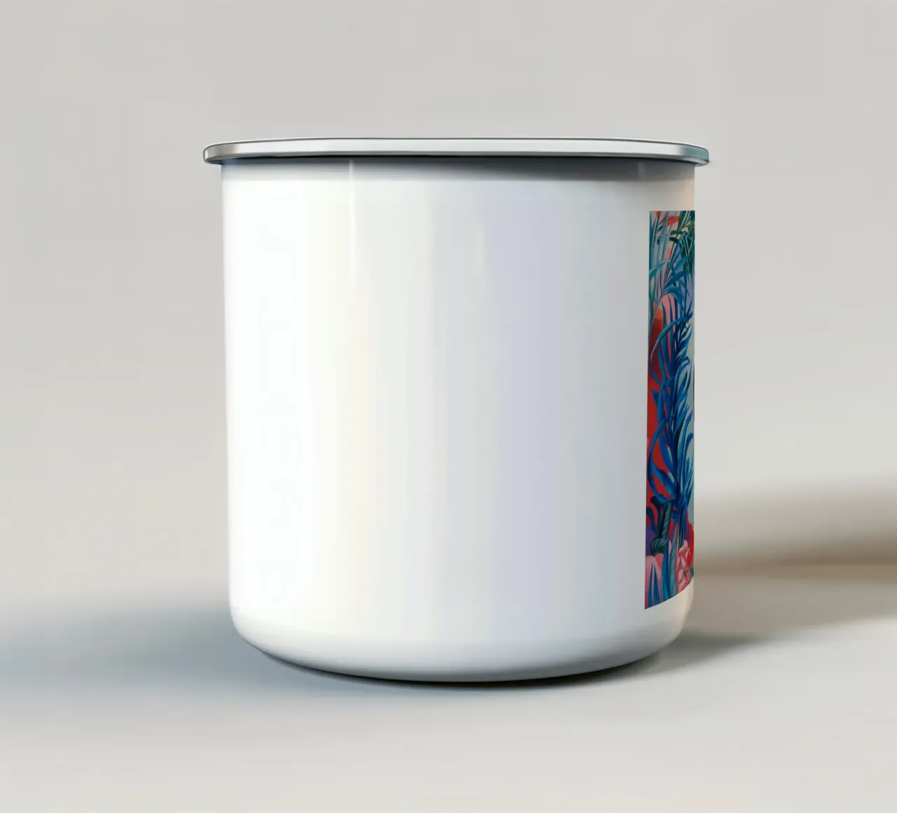 Palme di Verdant Gaze tazza in smalto da Vivid Reverie