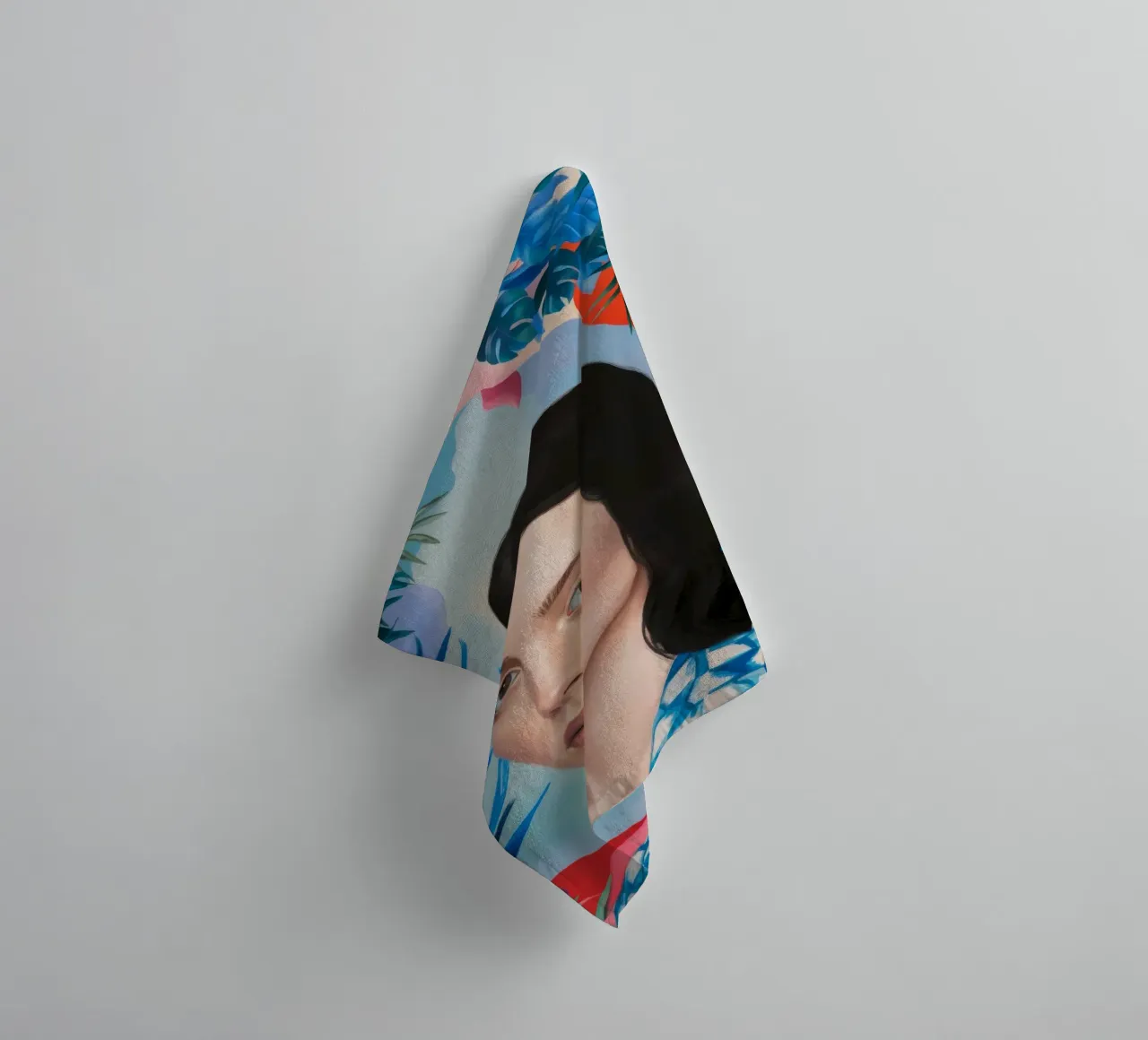 Verdant Gaze Palms towel by Vivid Reverie