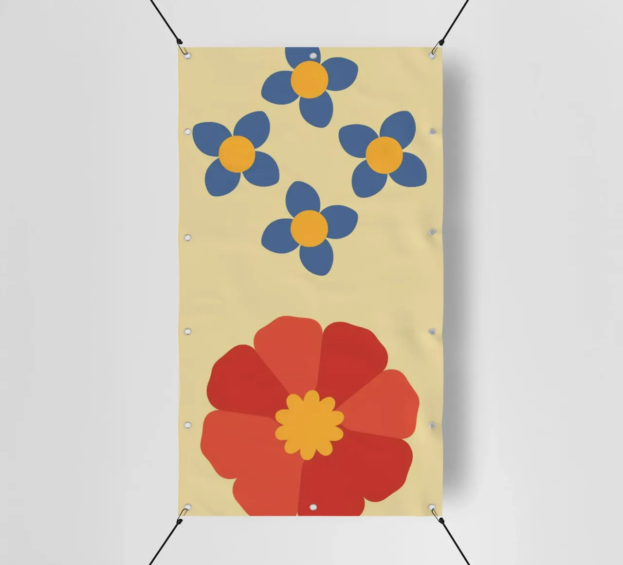 Retro Petal Pattern telo in pvc da Moonlite Desire