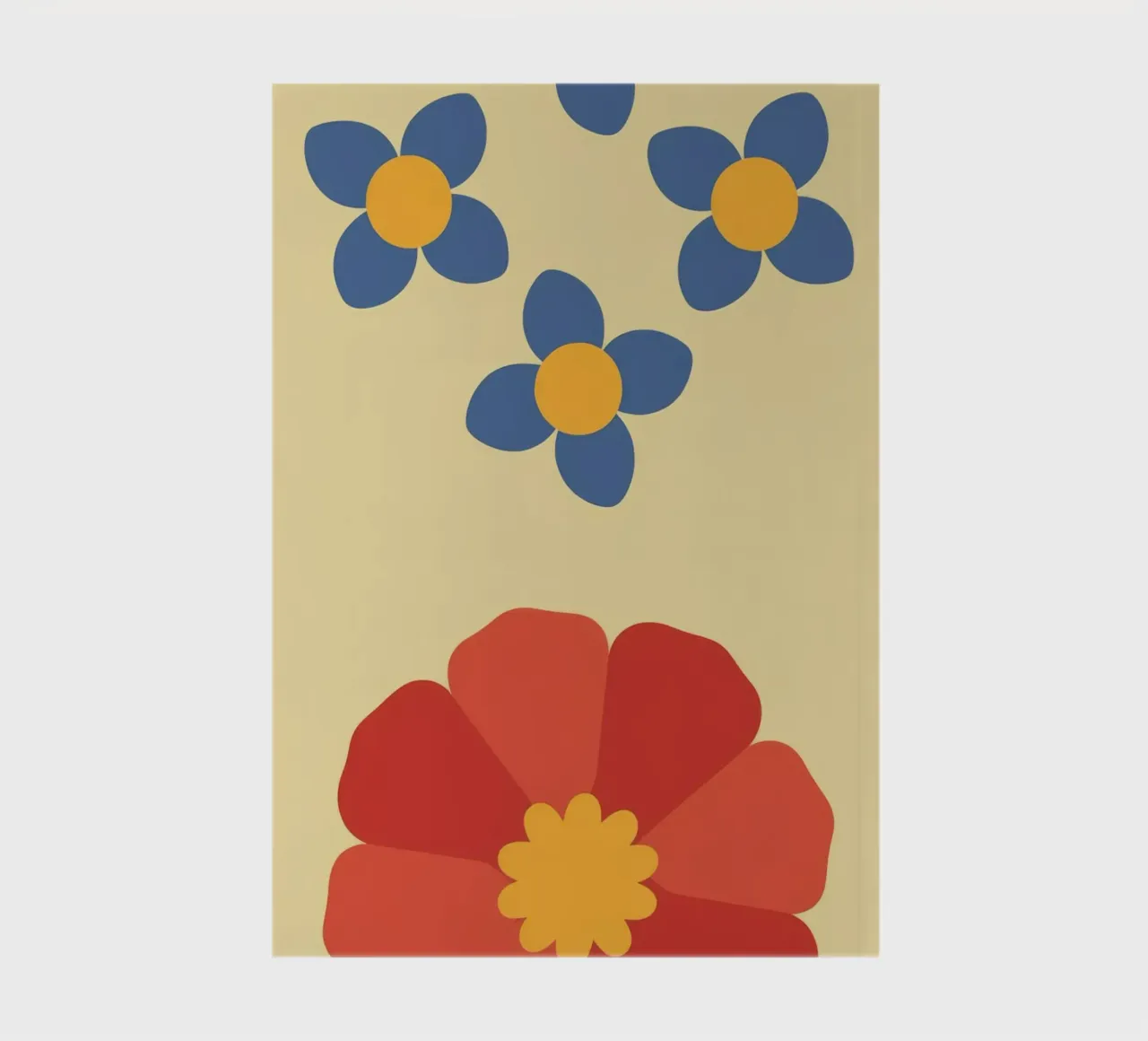 Retro Petal Pattern notebook by Moonlite Desire