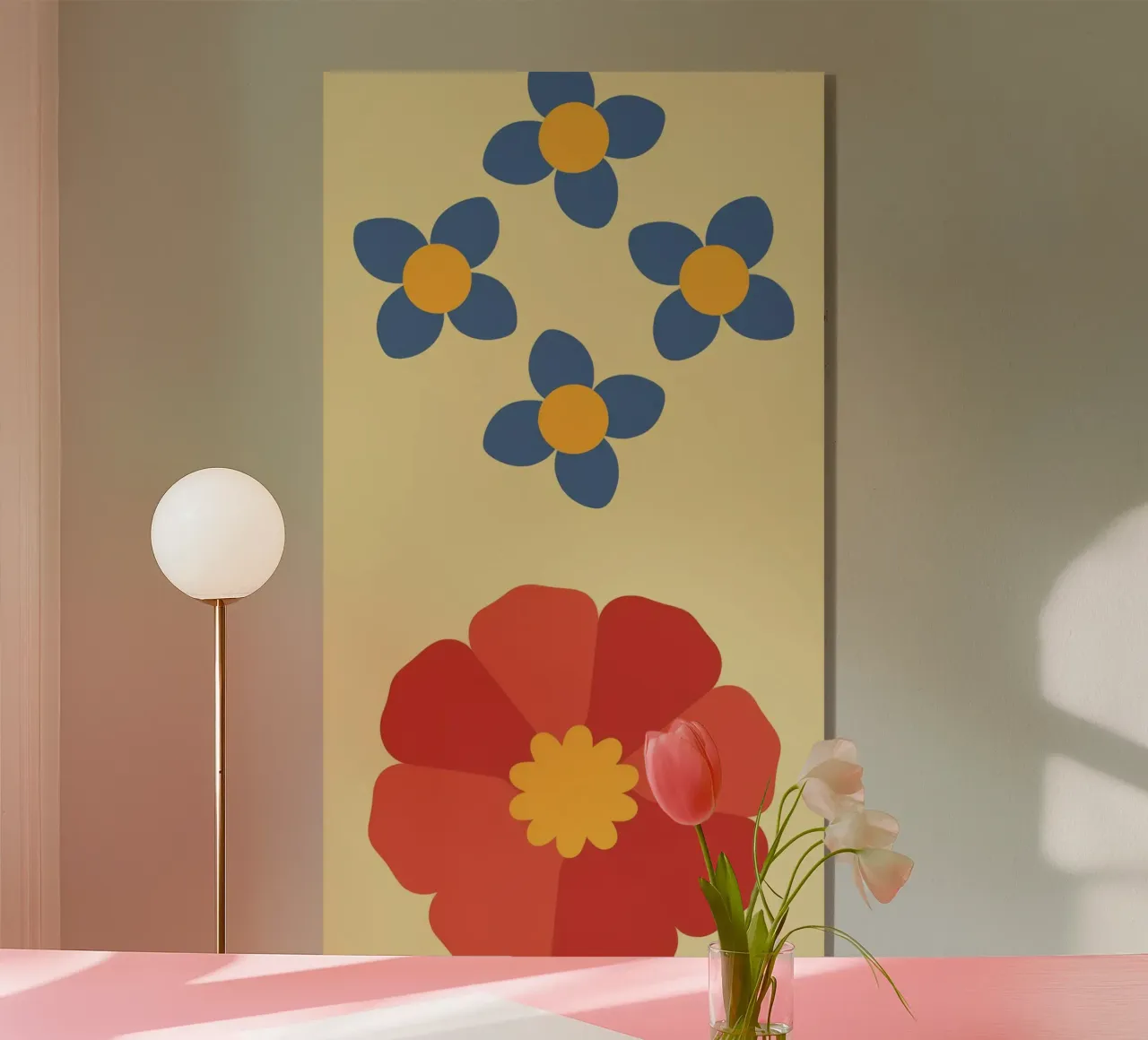 Retro Petal Pattern plexiglass da Moonlite Desire