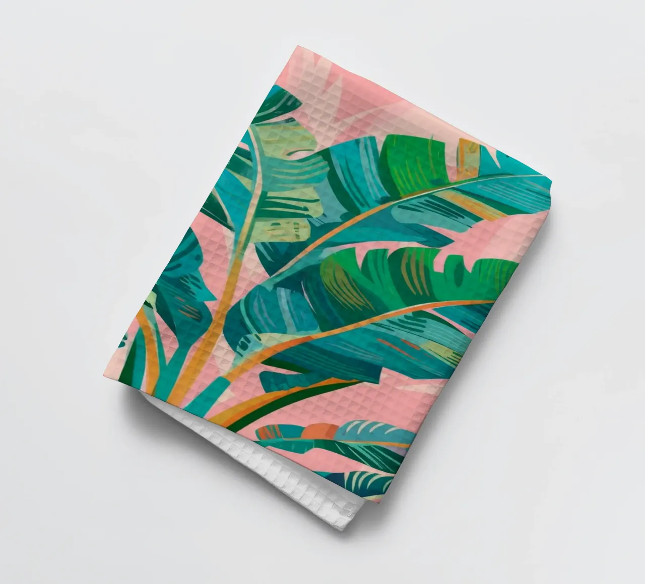 Pastellfarbener Palmenhauch Geschirrtuch von Grande Serene