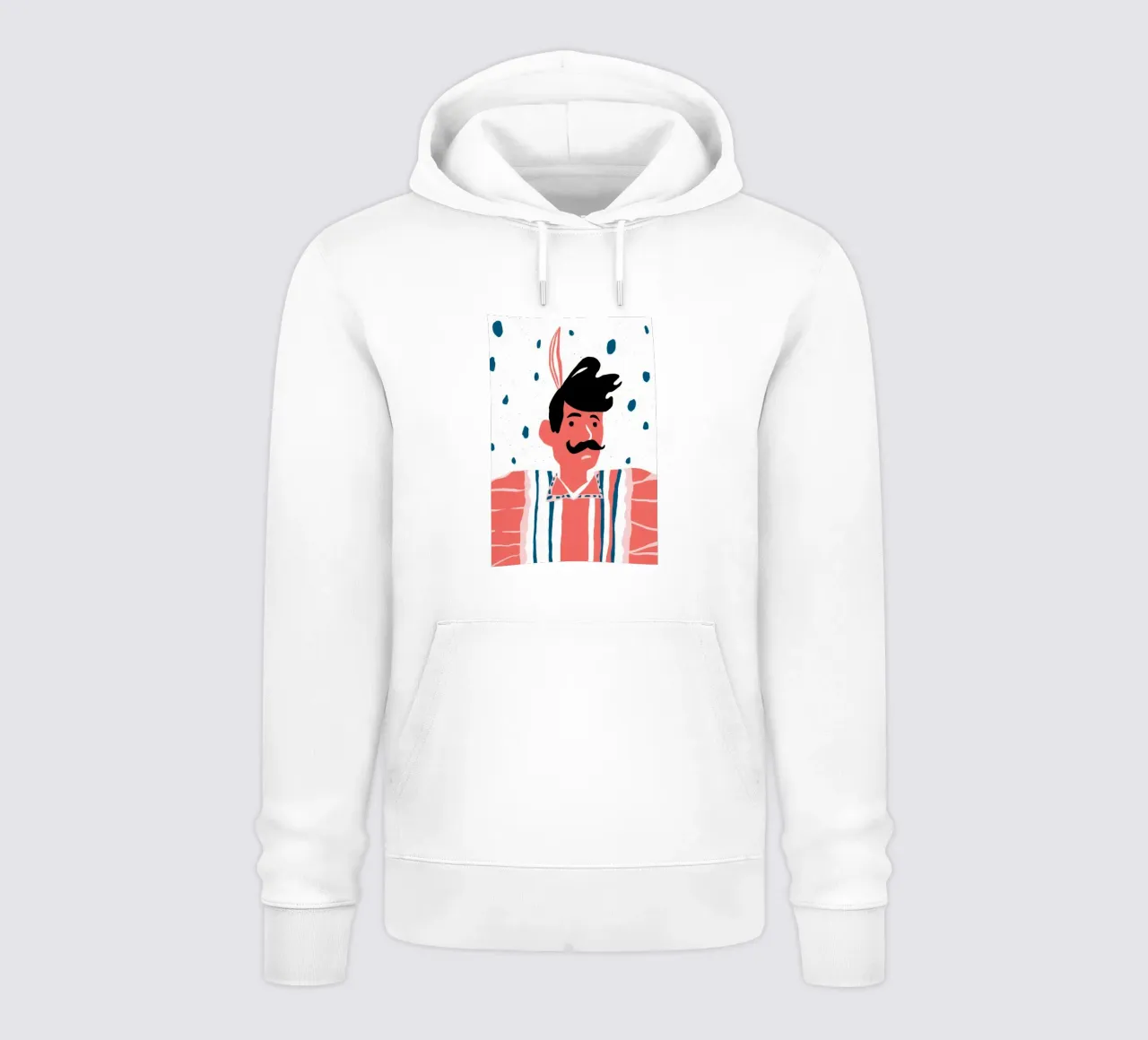 Baffi Uomo Puntini felpa con cappuccio da Lumie Layers