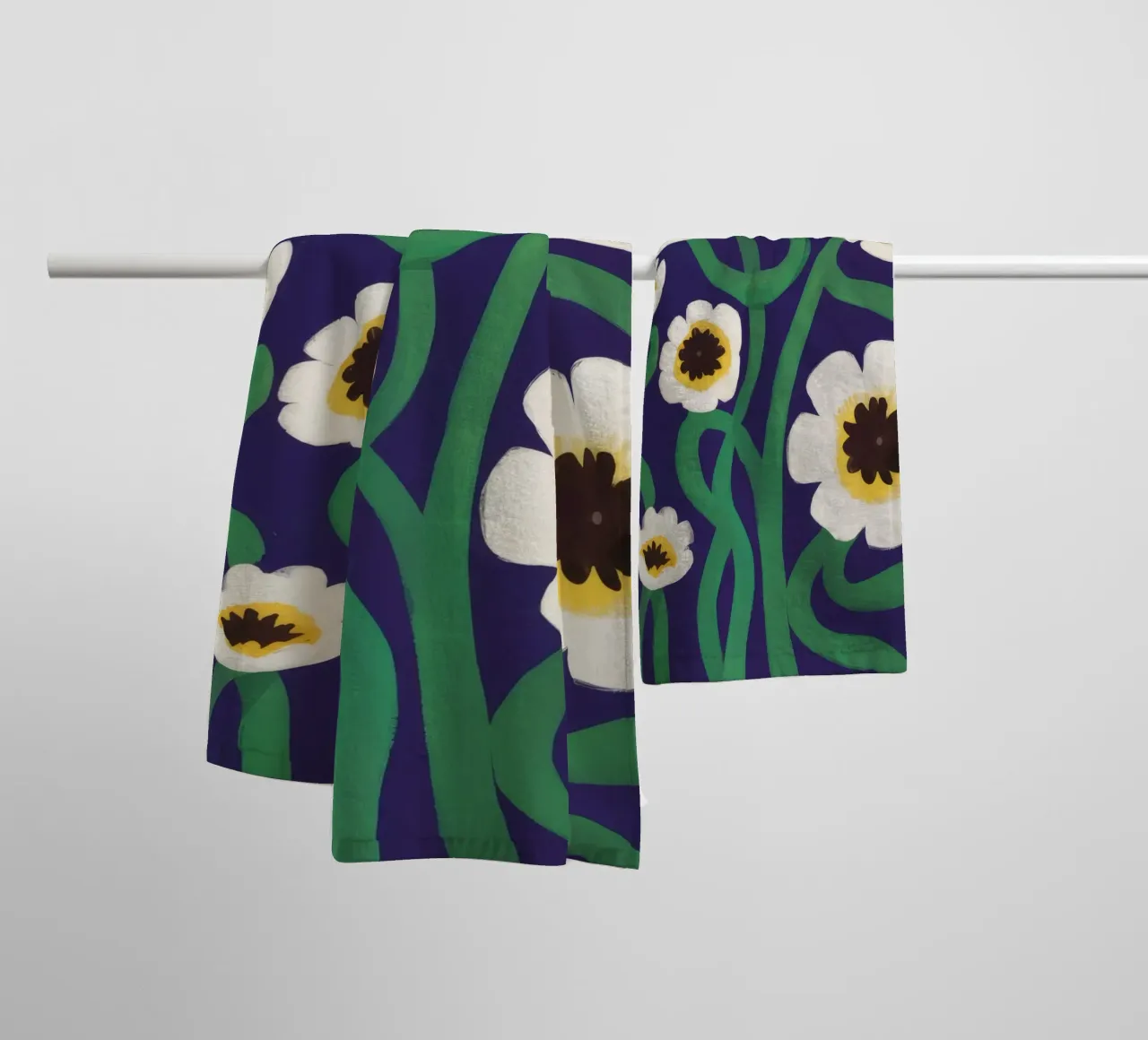 Midnight Garden Gaze towel by Moonlite Desire