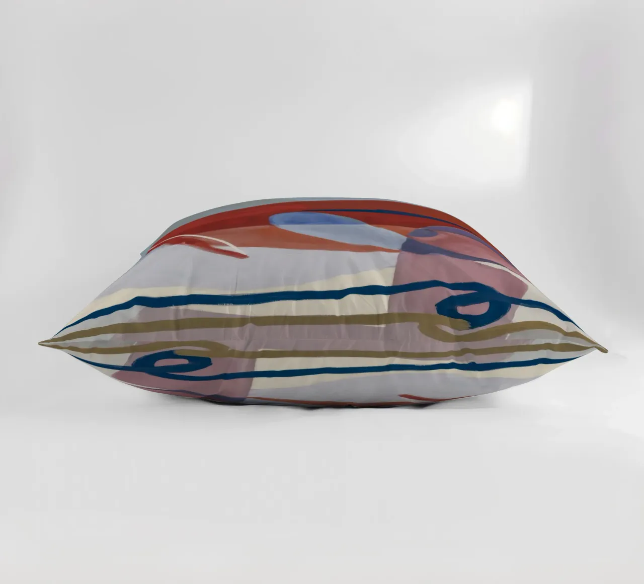 Terraqueous Form Dialogue decorative cushion by Vivid Reverie