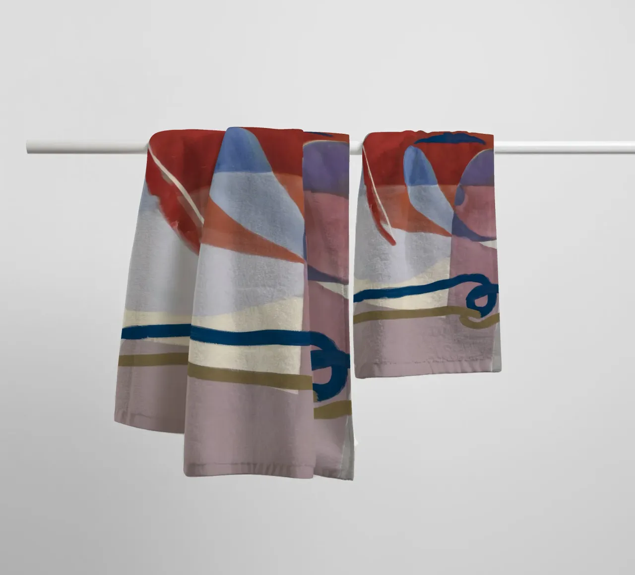 Terraqueous Form Dialogue towel by Vivid Reverie