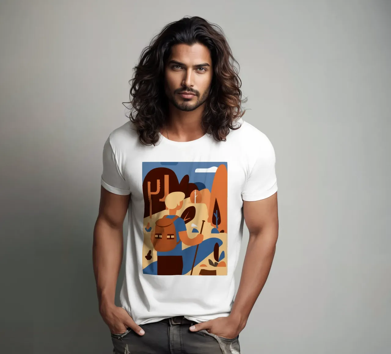 Caffè del deserto Stillness t-shirt da Lumie Layers