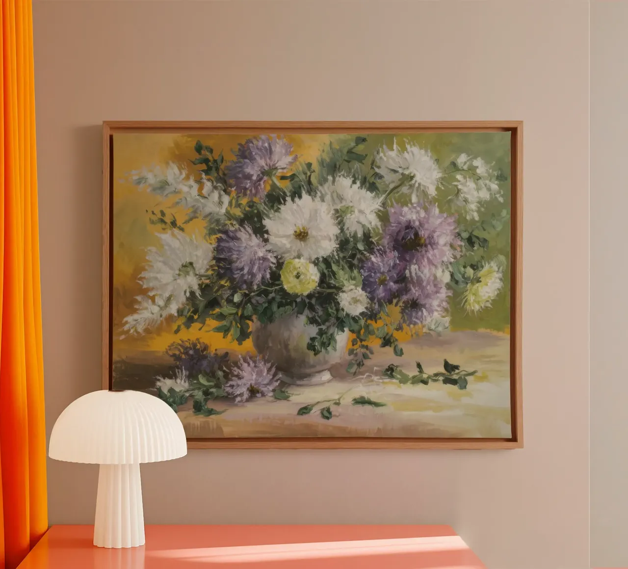 Chrysanthemum Sun Splash canvas by Radiance Landscape