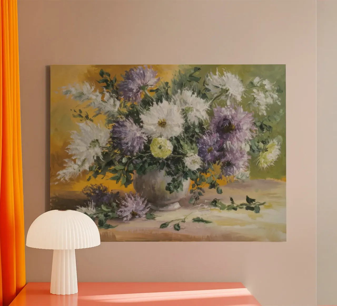 Chrysanthemum Sun Splash canvas by Radiance Landscape