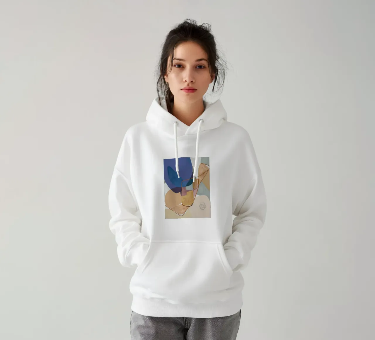 Rapsodia corrente ocra felpa con cappuccio da Vivid Reverie