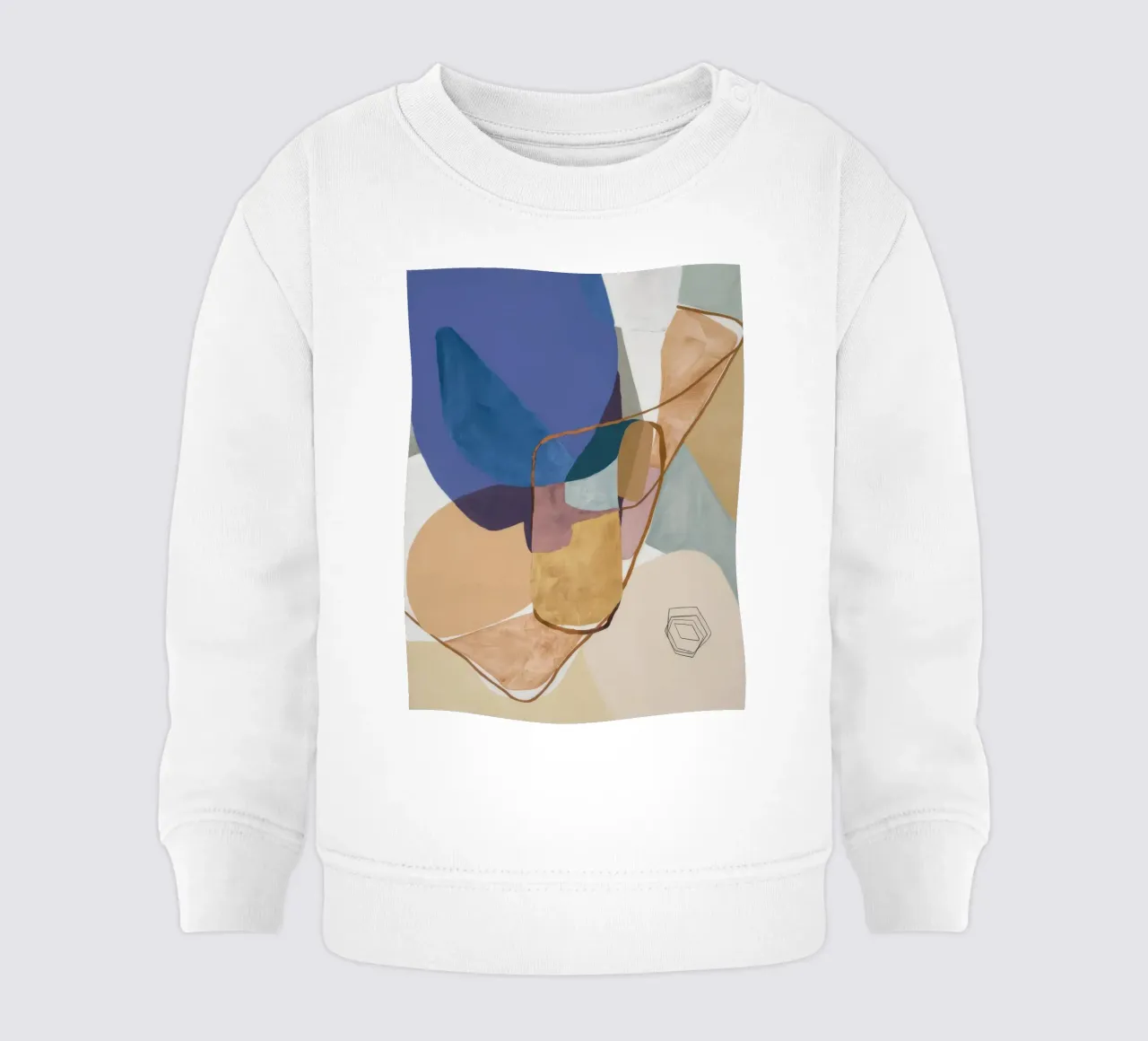 Rapsodia corrente ocra felpa neonato da Vivid Reverie