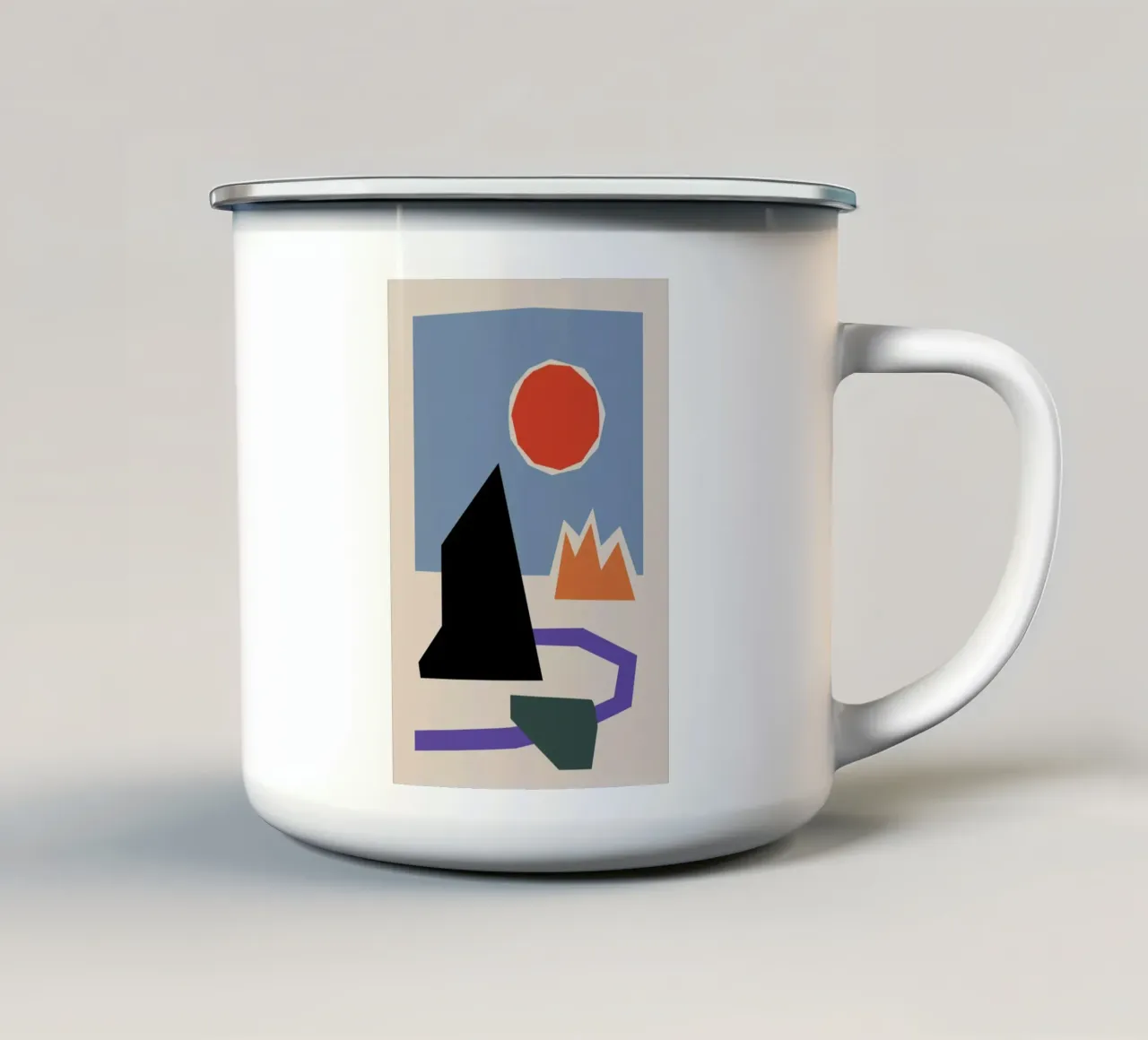 Around the Corner tazza in smalto da Pure