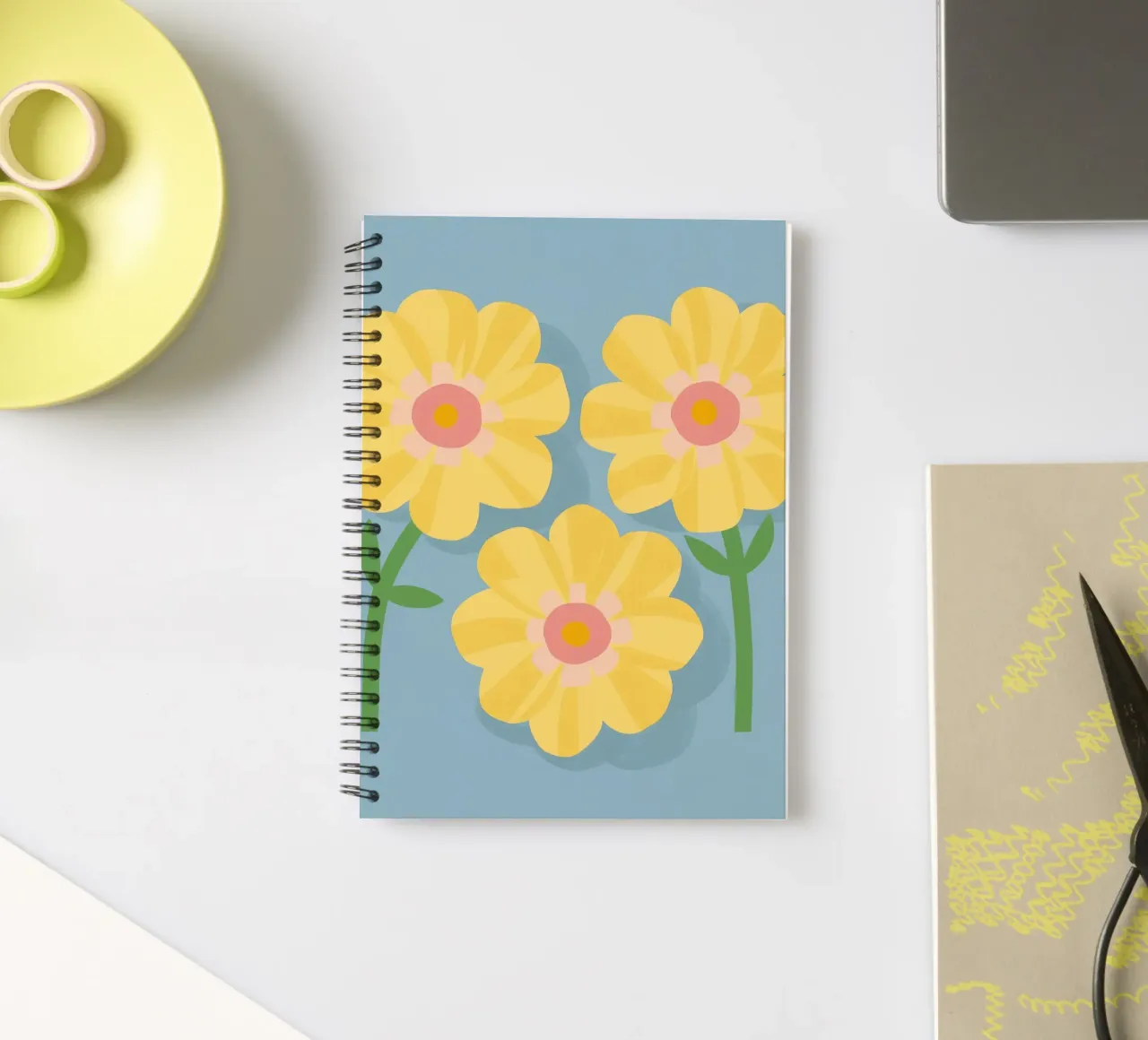 Trio of Sunshine spiral notebook by Moonlite Desire