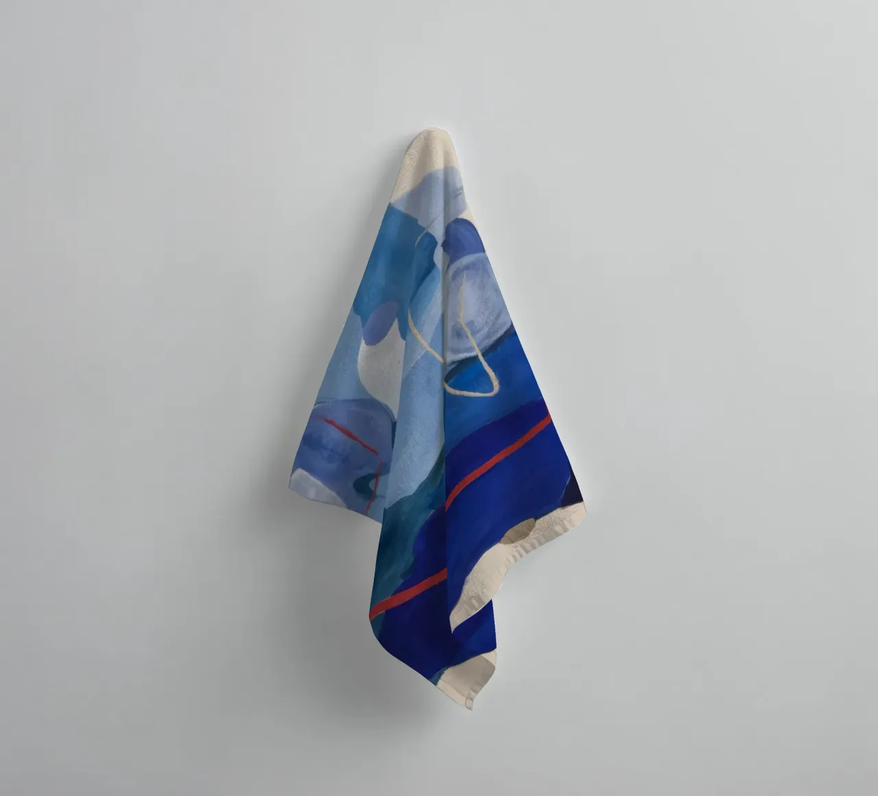 Azure Kinetic Energy towel by Vivid Reverie