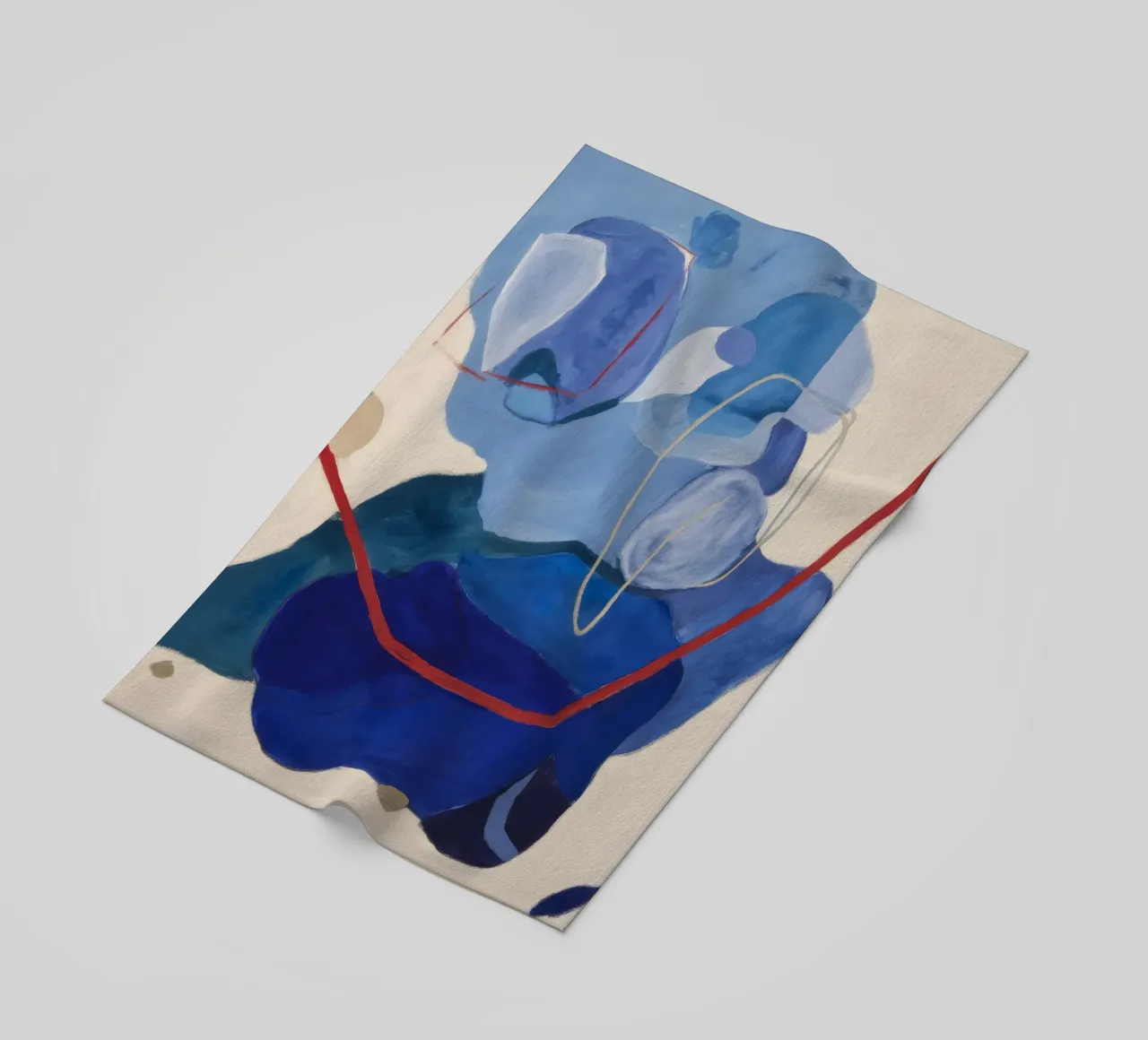 Azure Kinetic Energy beach towel by Vivid Reverie
