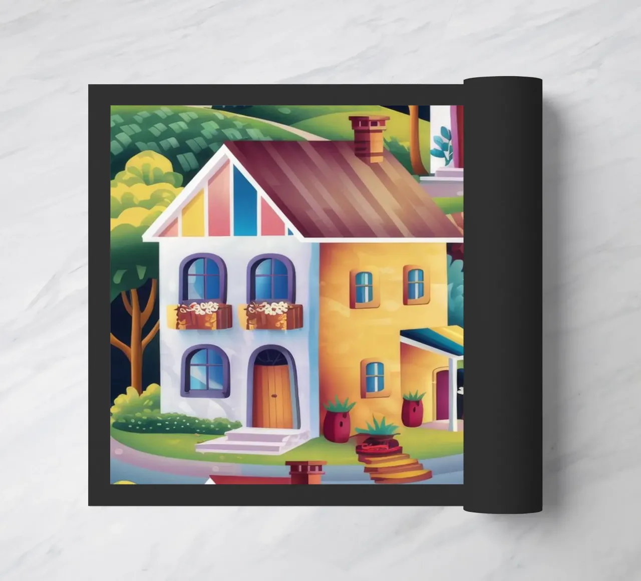 Hillside Village Charm doormat by Grande Serene