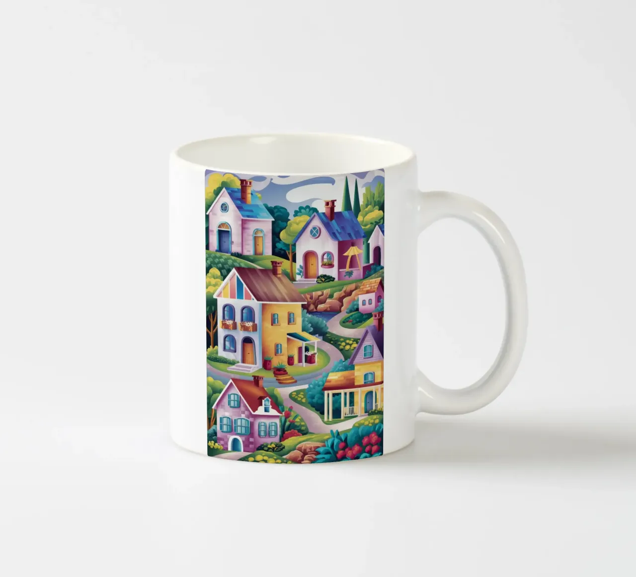 Fascino del villaggio di Hillside tazza in ceramica da Grande Serene