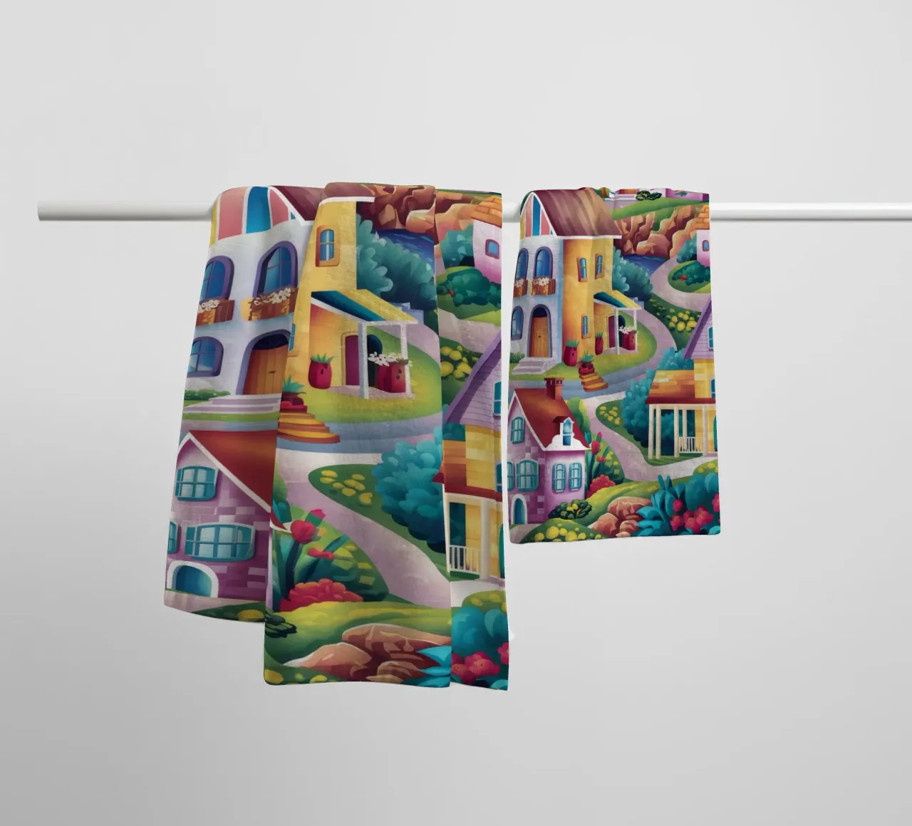 Hillside Village Charm towel by Grande Serene