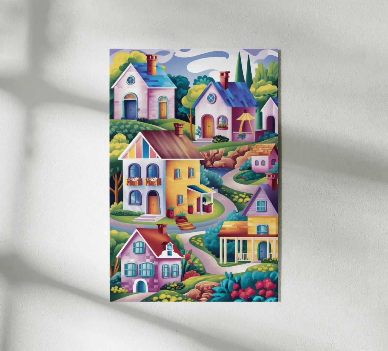 Hillside Village Charm acrylic glass by Grande Serene