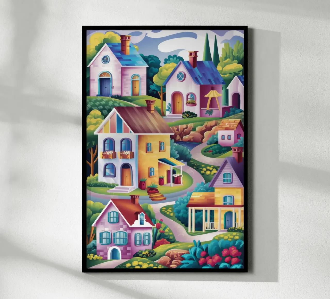 Hillside Village Charme Poster von Grande Serene