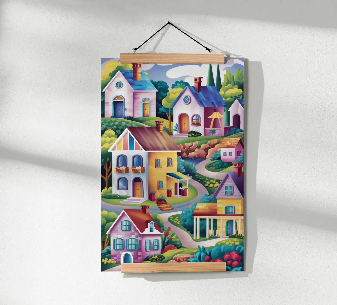 Hillside Village Charme Poster von Grande Serene