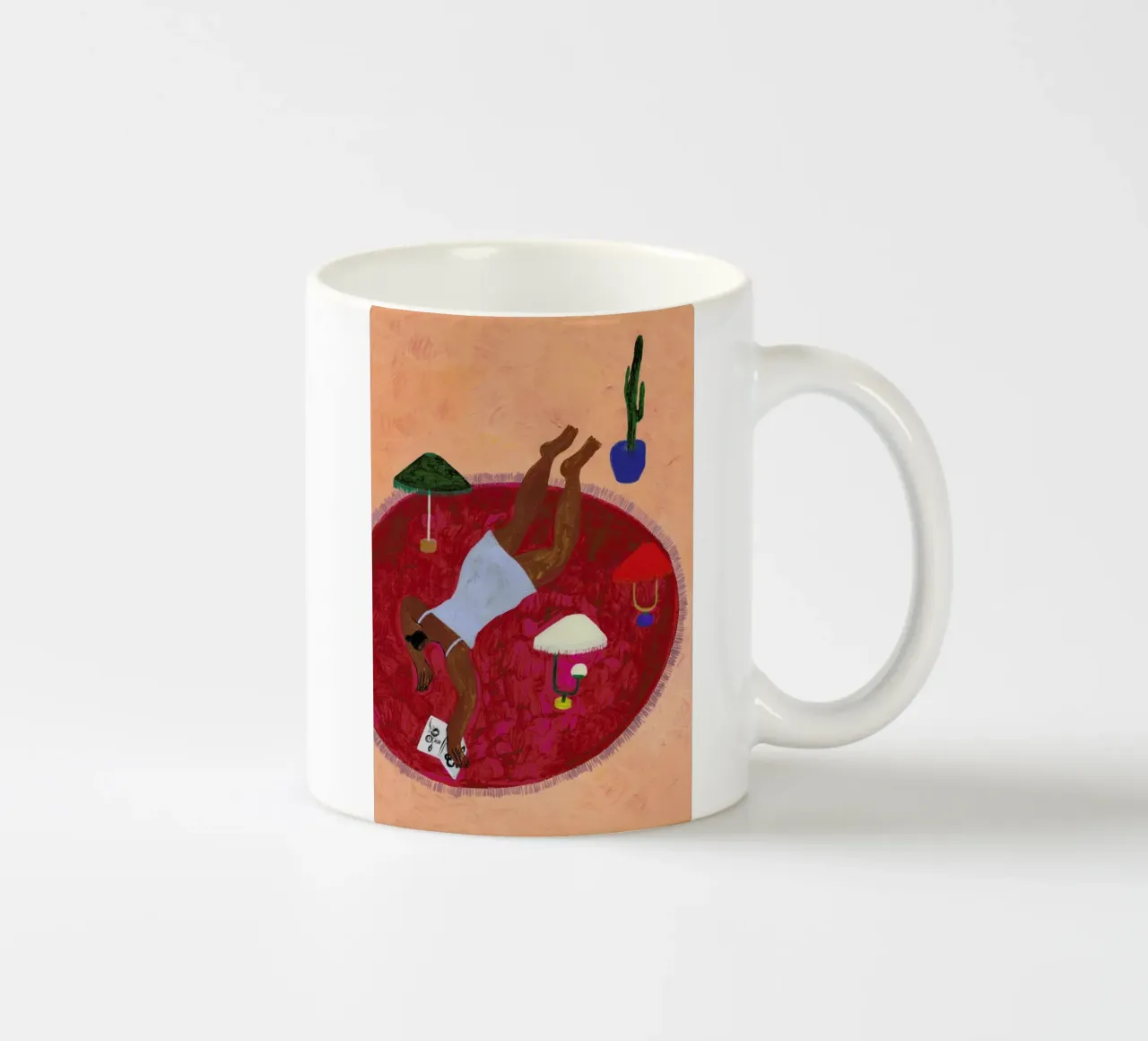 Red Carpet tazza in ceramica da Nudes and Croissants