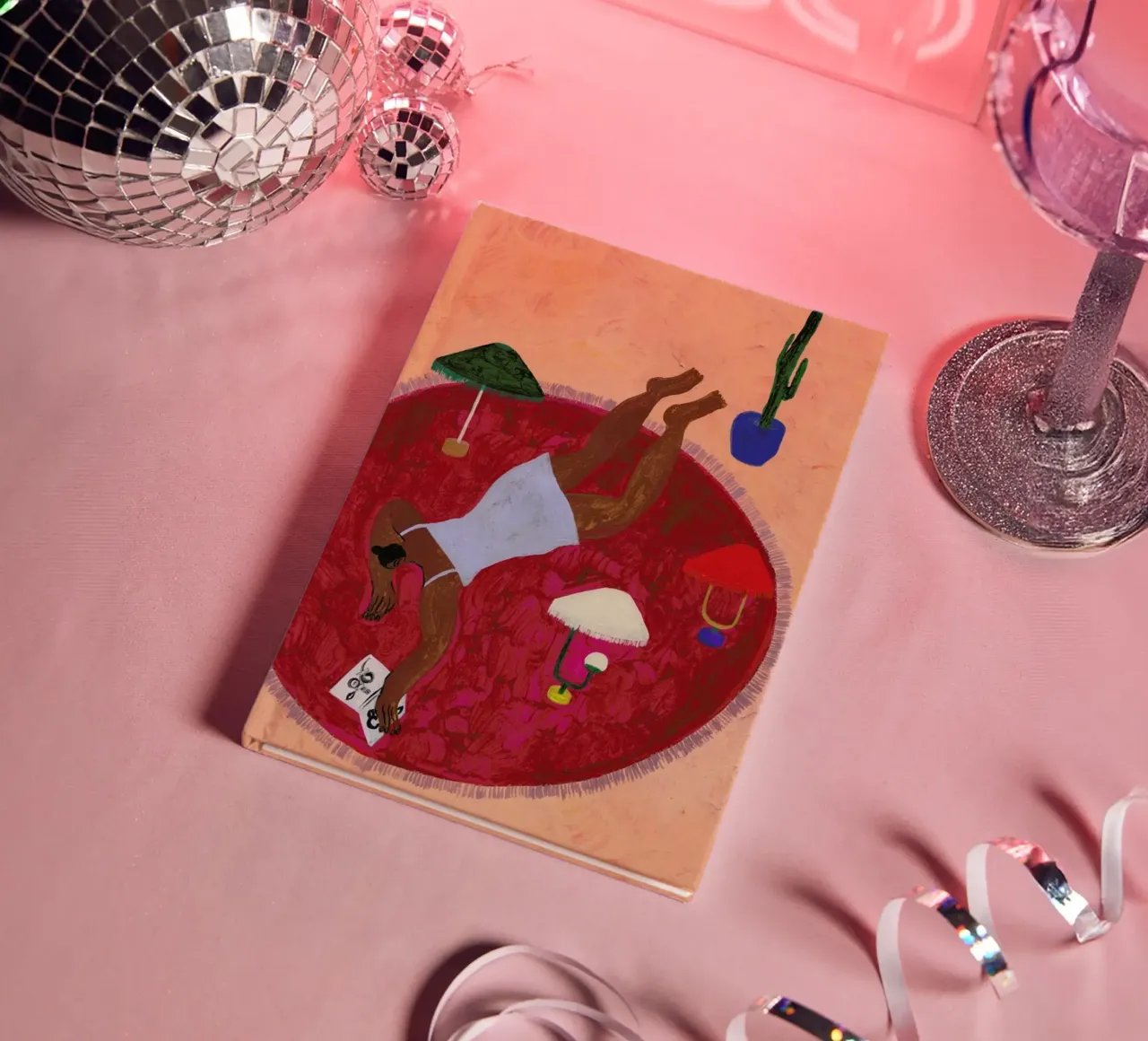 Red Carpet notebook by Nudes and Croissants