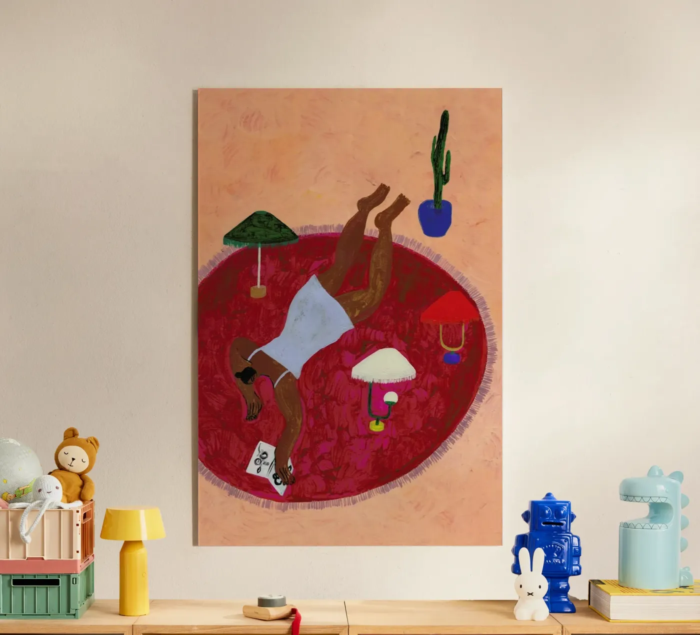 Red Carpet acryl van Nudes and Croissants