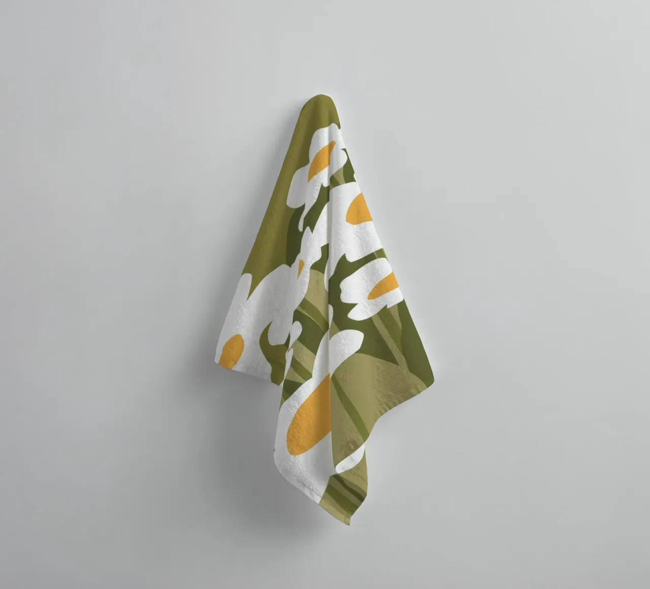 Olive Daisy Dream towel by Moonlite Desire