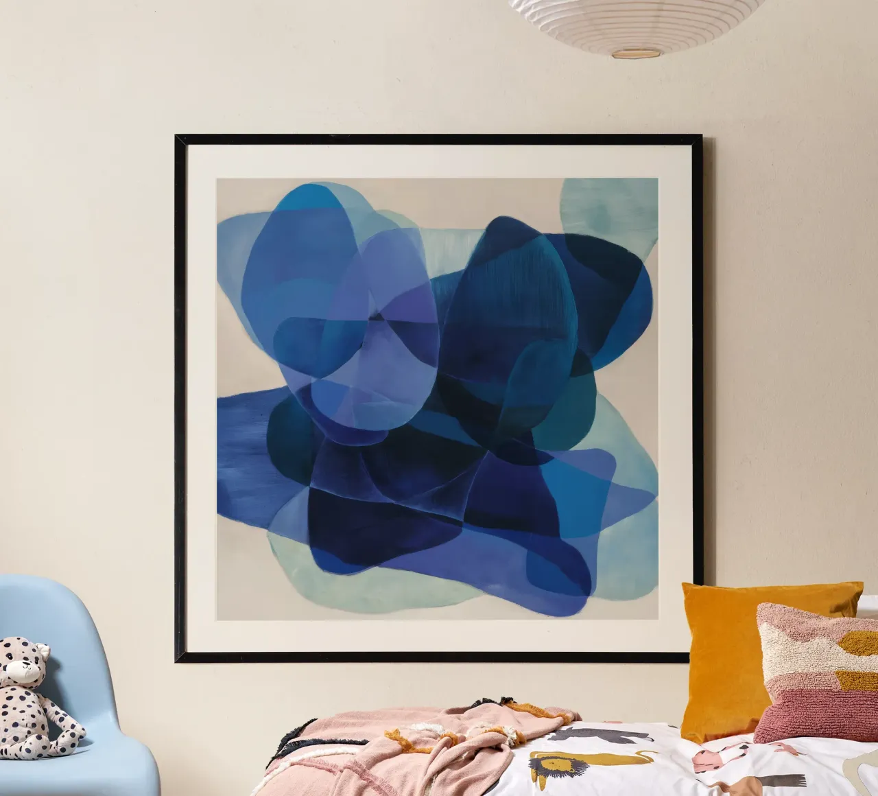 Cerulean Depth Echoes poster by Vivid Reverie