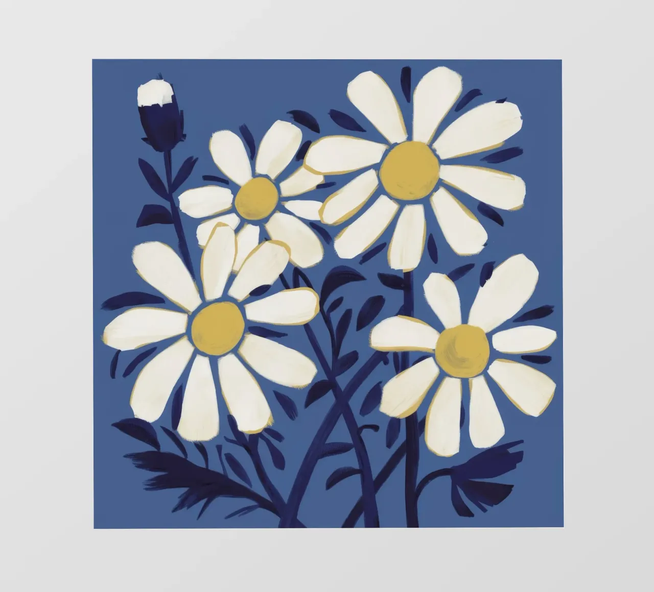 Indigo Daisy Cluster backlit film by Moonlite Desire