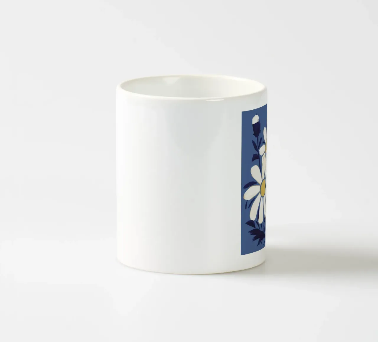 Grappolo di margherite indaco tazza in ceramica da Moonlite Desire