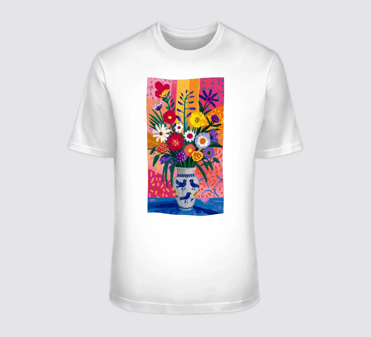 Vase à tête de mort Blooms t-shirt de Grande Serene