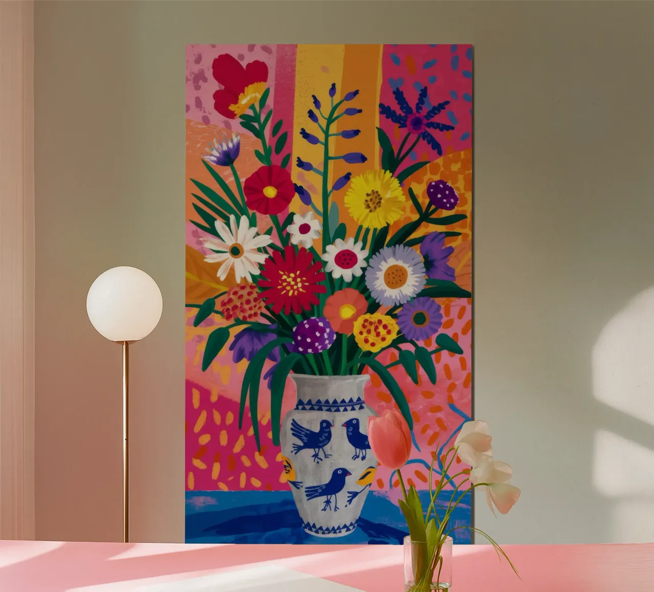Totenkopf Vase blüht Hahnemühle von Grande Serene