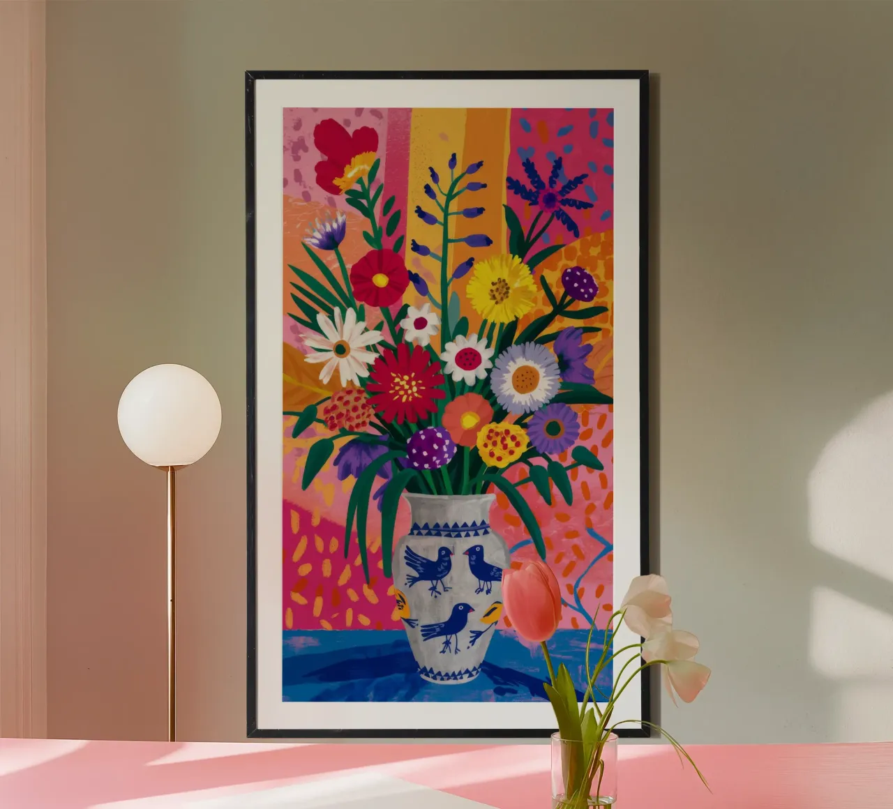 Totenkopf Vase blüht Hahnemühle von Grande Serene