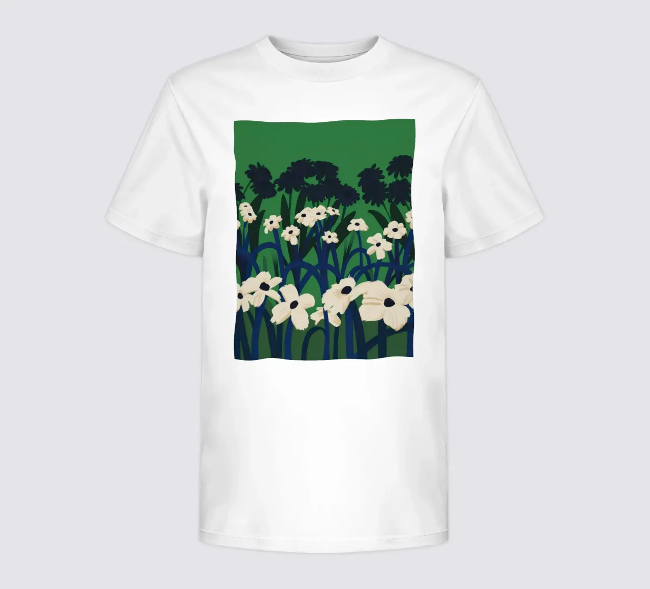 Twilight Flower Field kids t-shirt by Moonlite Desire