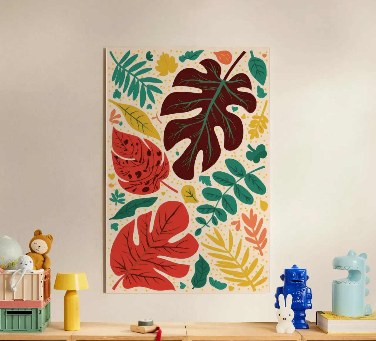 Terracotta Leaf Harmony plexiglass da Grande Serene