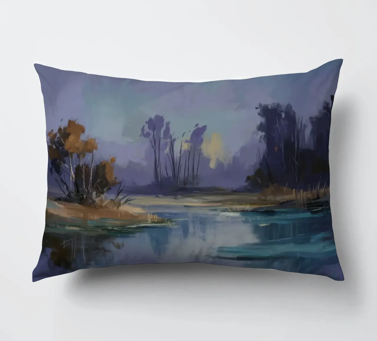 Fiume Nebbioso Crepuscolo cuscino da Radiance Landscape