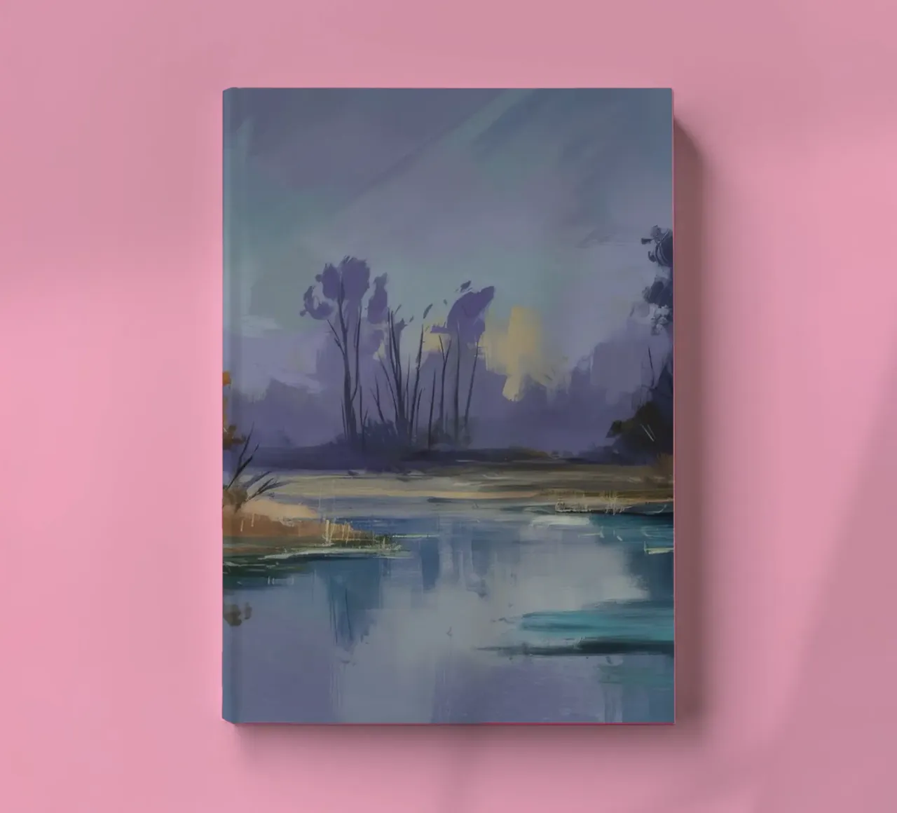 Misty River Twilight notebook by Radiance Landscape