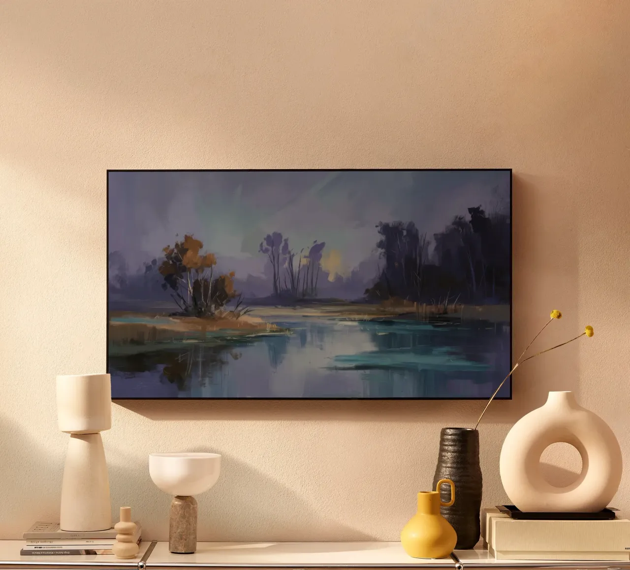 Fiume Nebbioso Crepuscolo plexiglass da Radiance Landscape